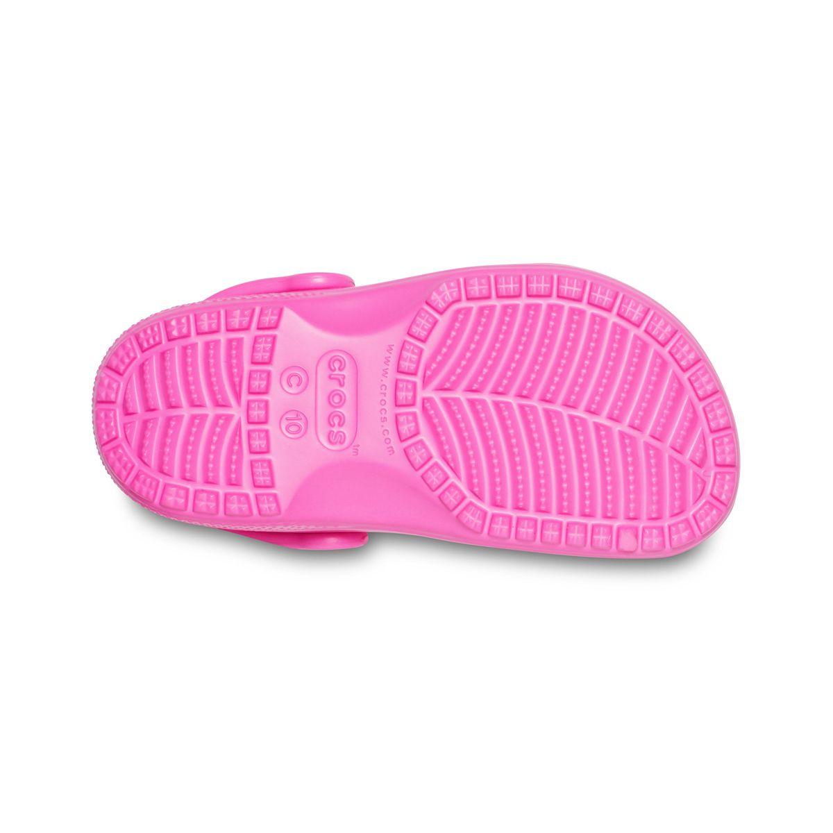 Zueco Crocs Classic Niña Electric Pink-3