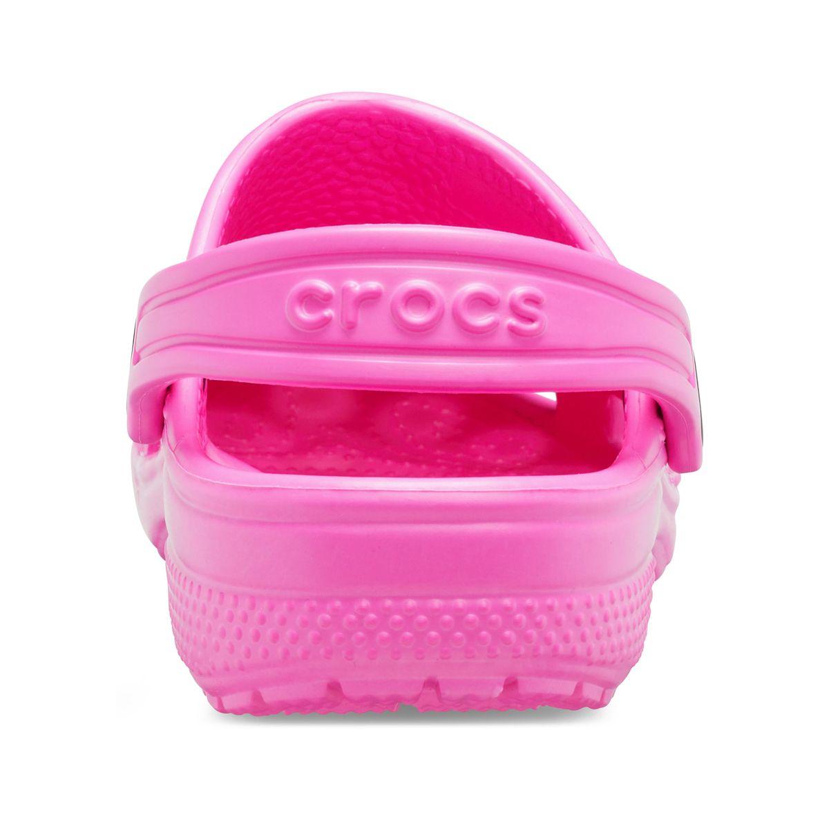 Zueco Crocs Classic Niña Electric Pink-4