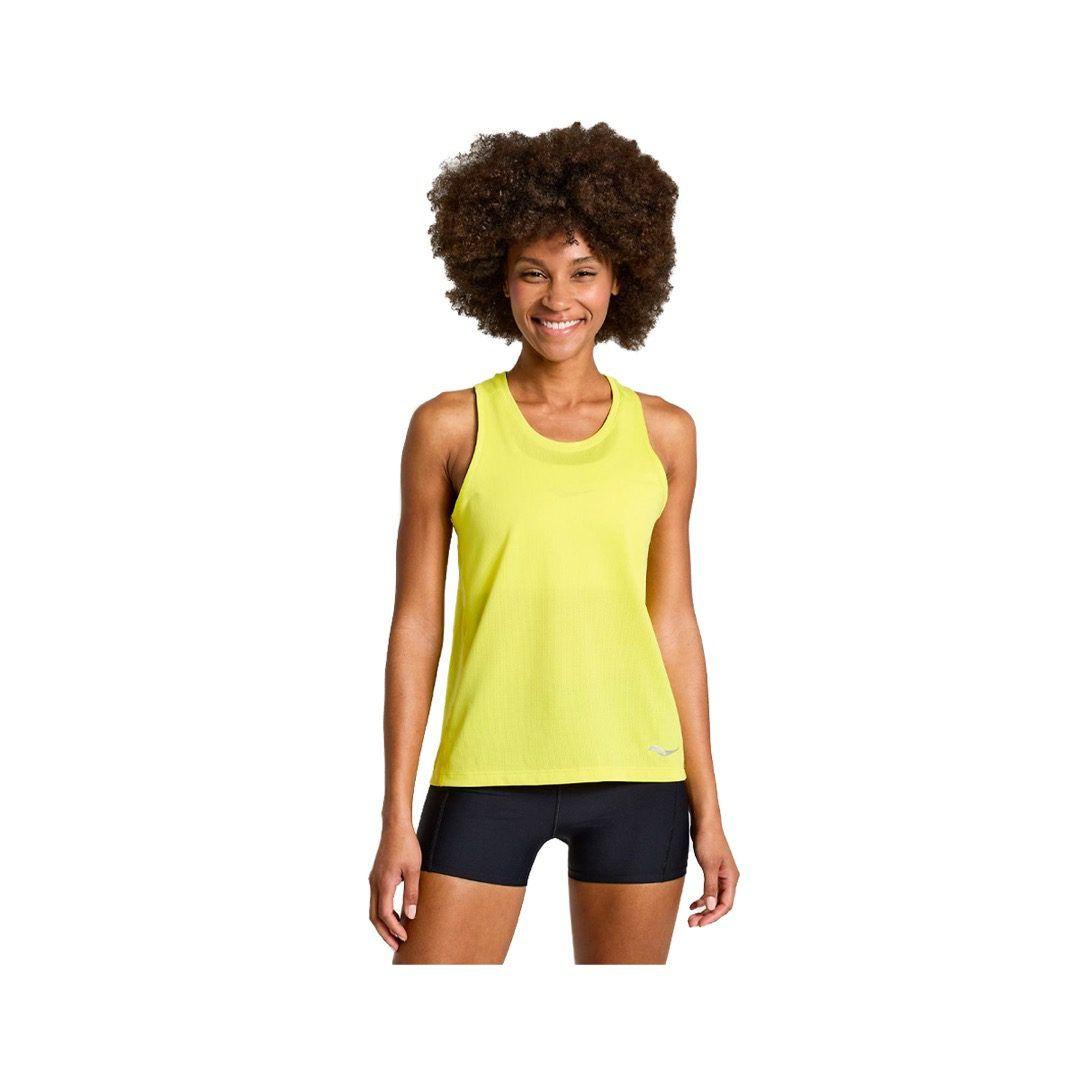 Polera Saucony Stopwatch Mujer Citron-0