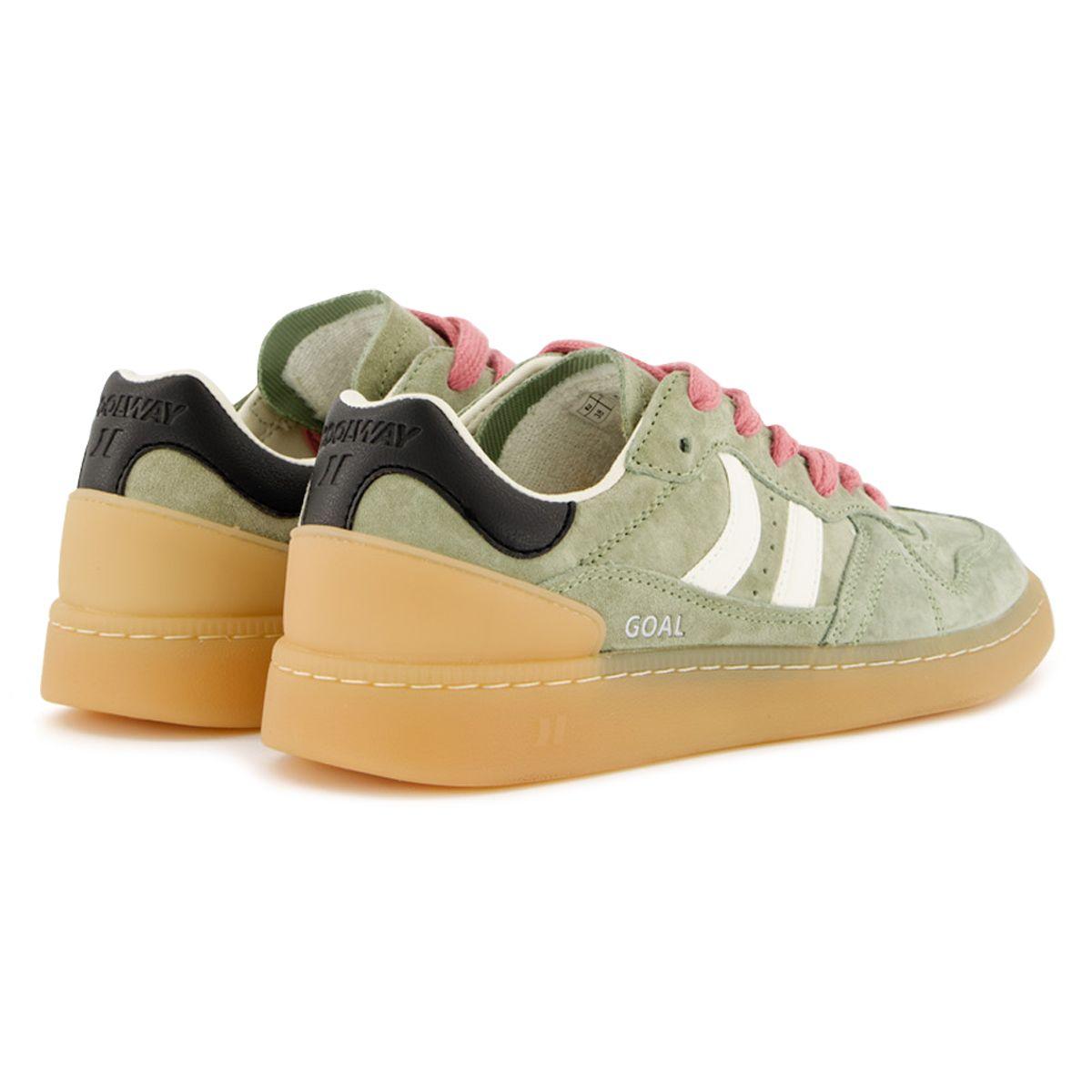 Zapatillas Coolway Goal  Mujer Verde/Blanco/Negro-2