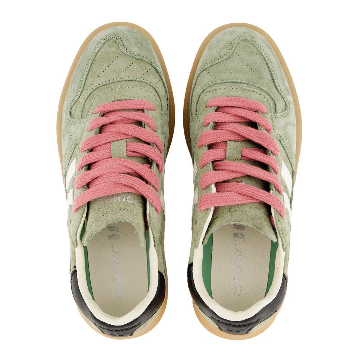 Zapatillas Coolway Goal  Mujer Verde/Blanco/Negro-3