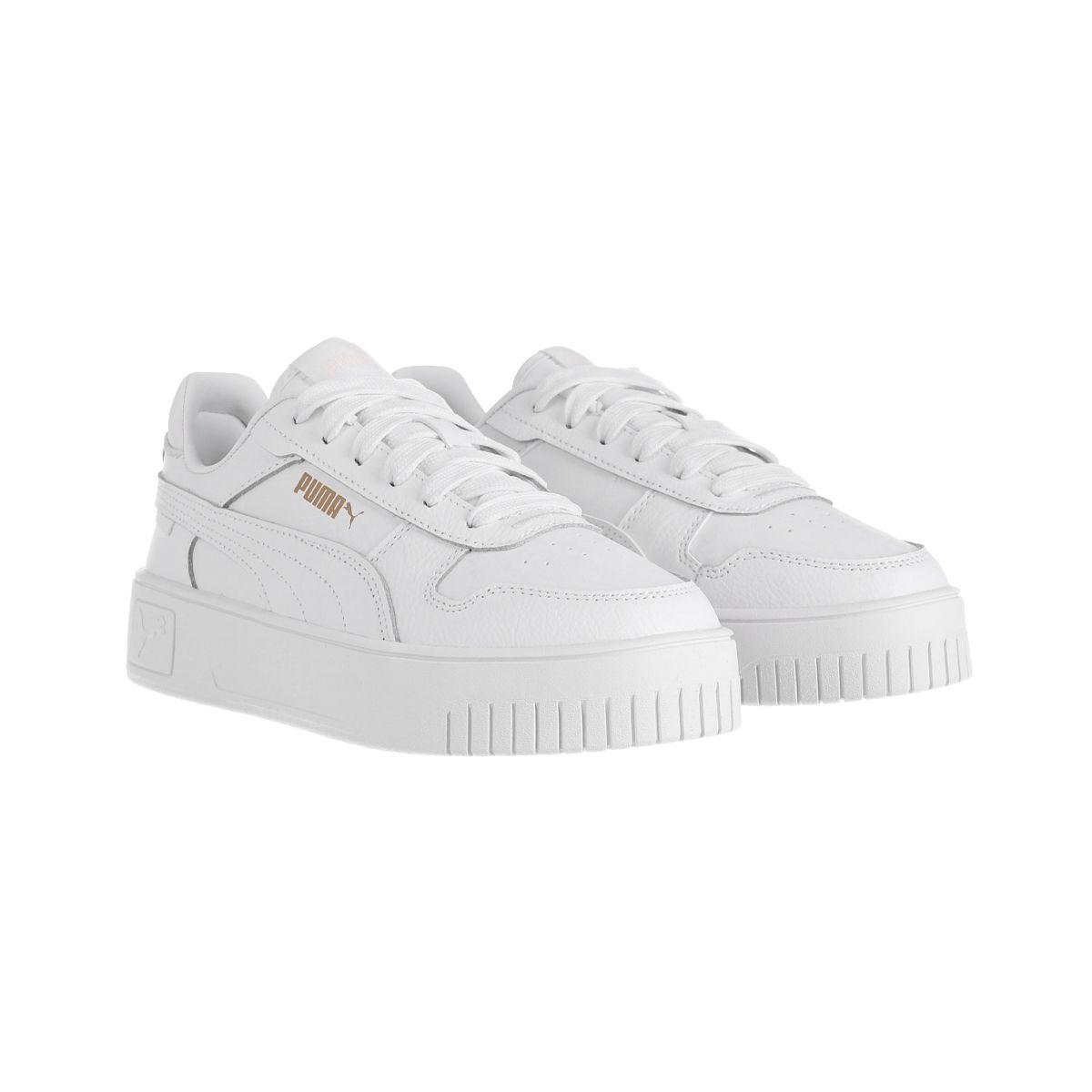 Zapatilla Puma Carina Street Mujer Blancas/Doradas-2