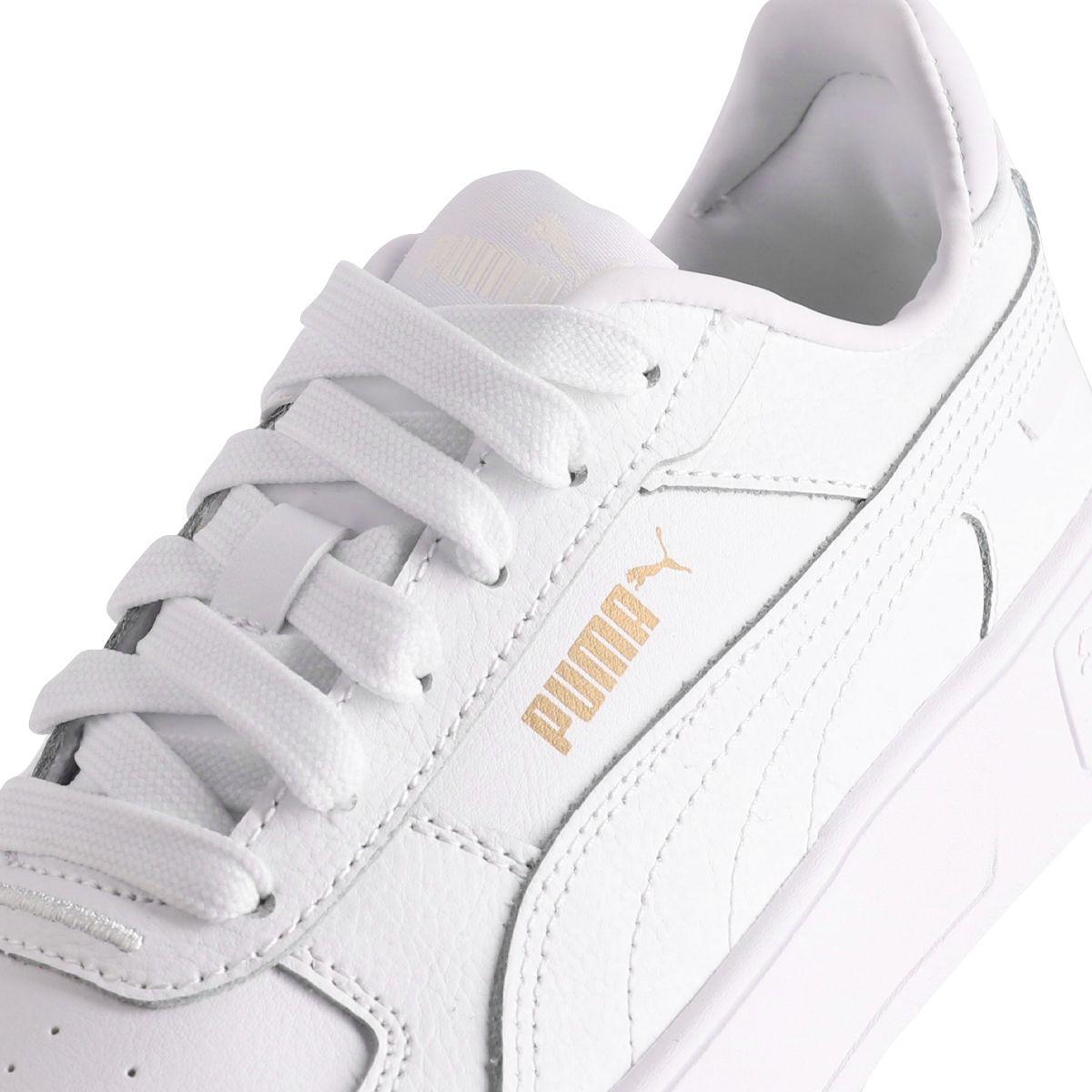Zapatilla Puma Carina Street Mujer Blancas/Doradas-5