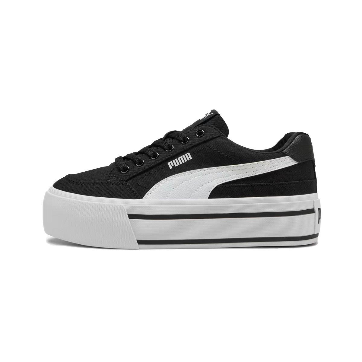 Zapatillas Mujer Court Classic Puma Negras/Blancas-0