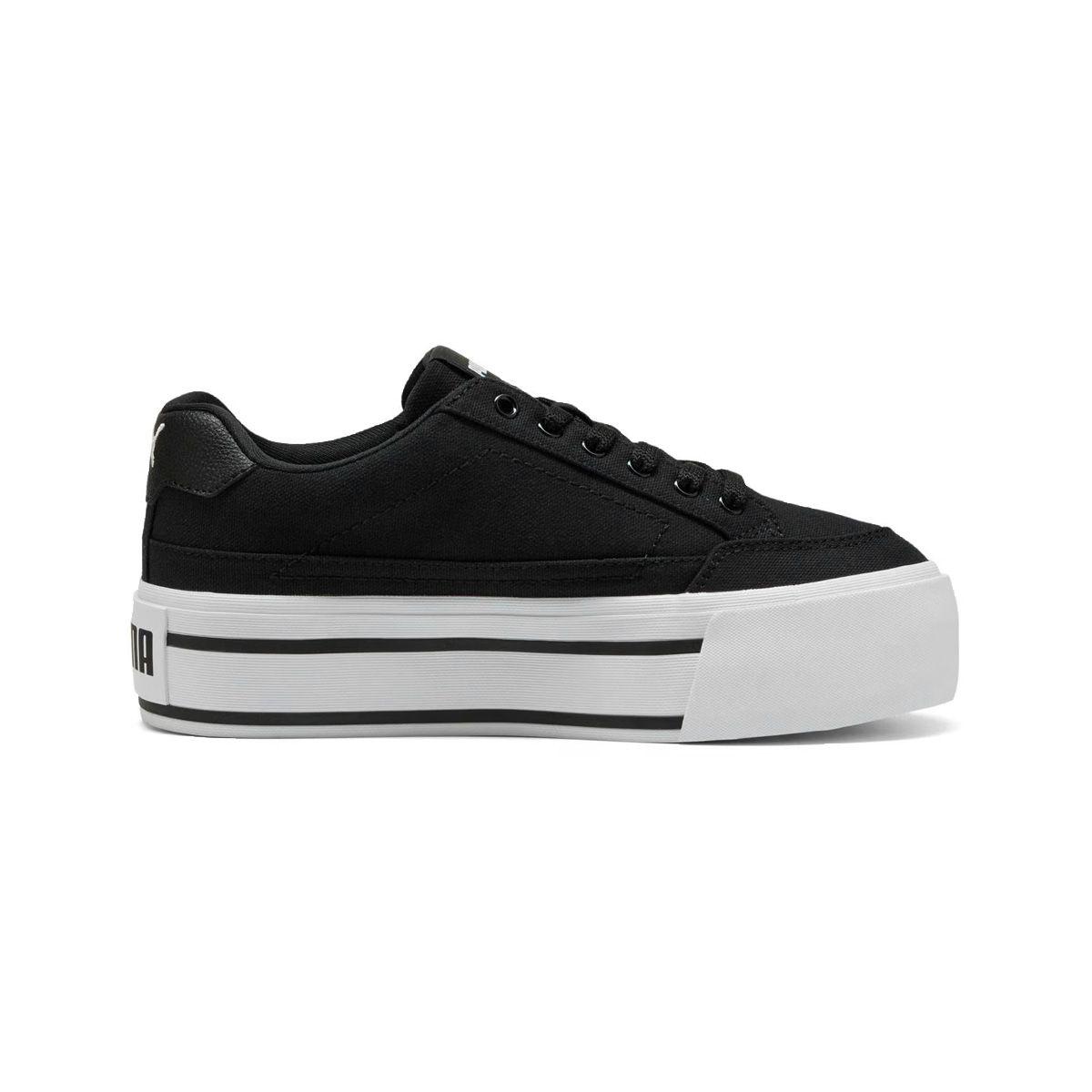 Zapatillas Mujer Court Classic Puma Negras/Blancas-1