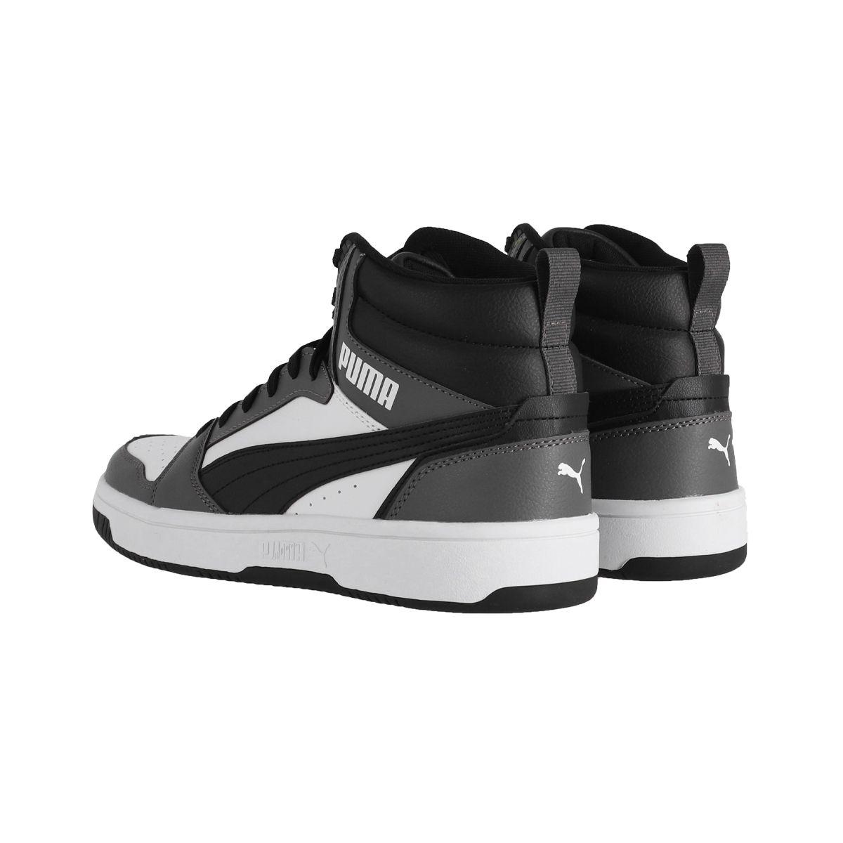 Zapatilla Puma Rebound v6 Hombre Blancas/Negras/Grises-3