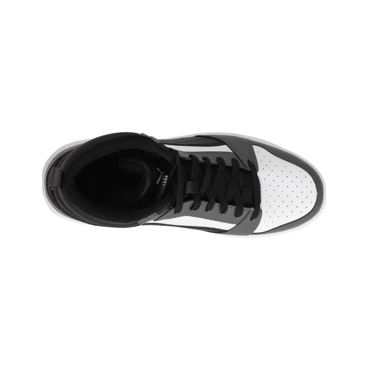 Zapatilla Puma Rebound v6 Hombre Blancas/Negras/Grises-4
