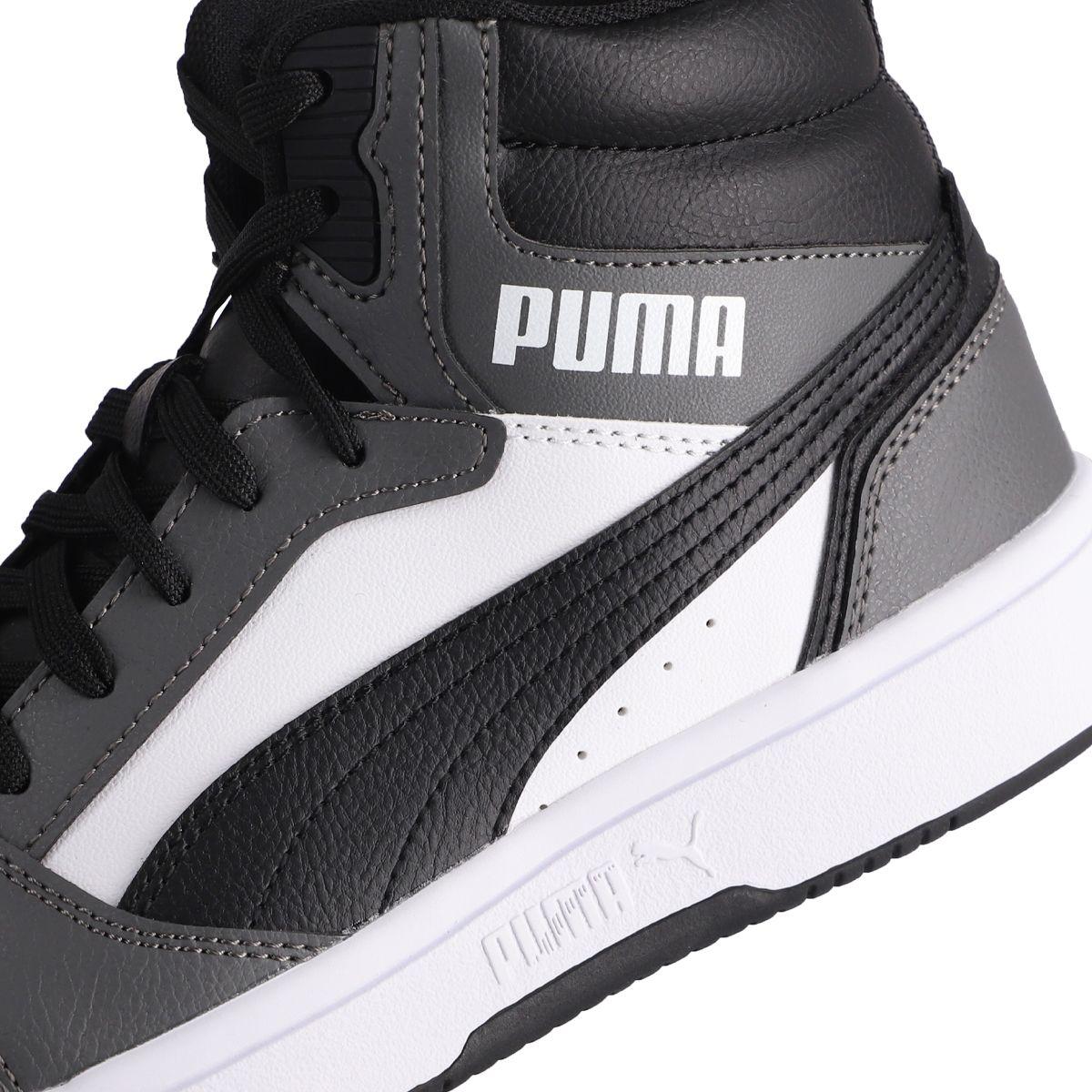 Zapatilla Puma Rebound v6 Hombre Blancas/Negras/Grises-5