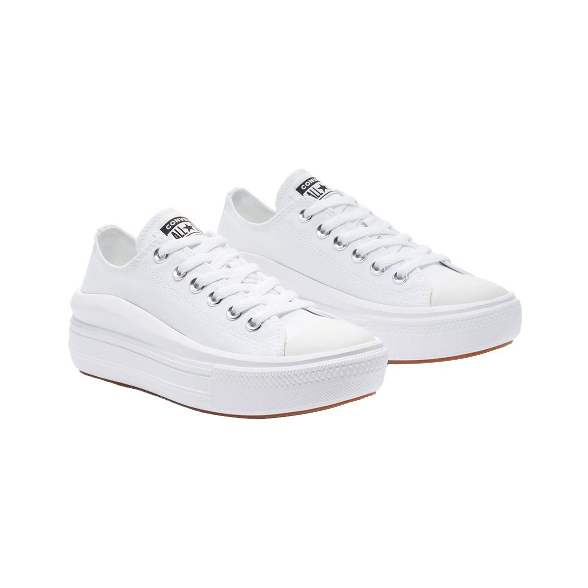 Zapatillas Mujer Chuck Taylor All Star Move Converse Blancas-2