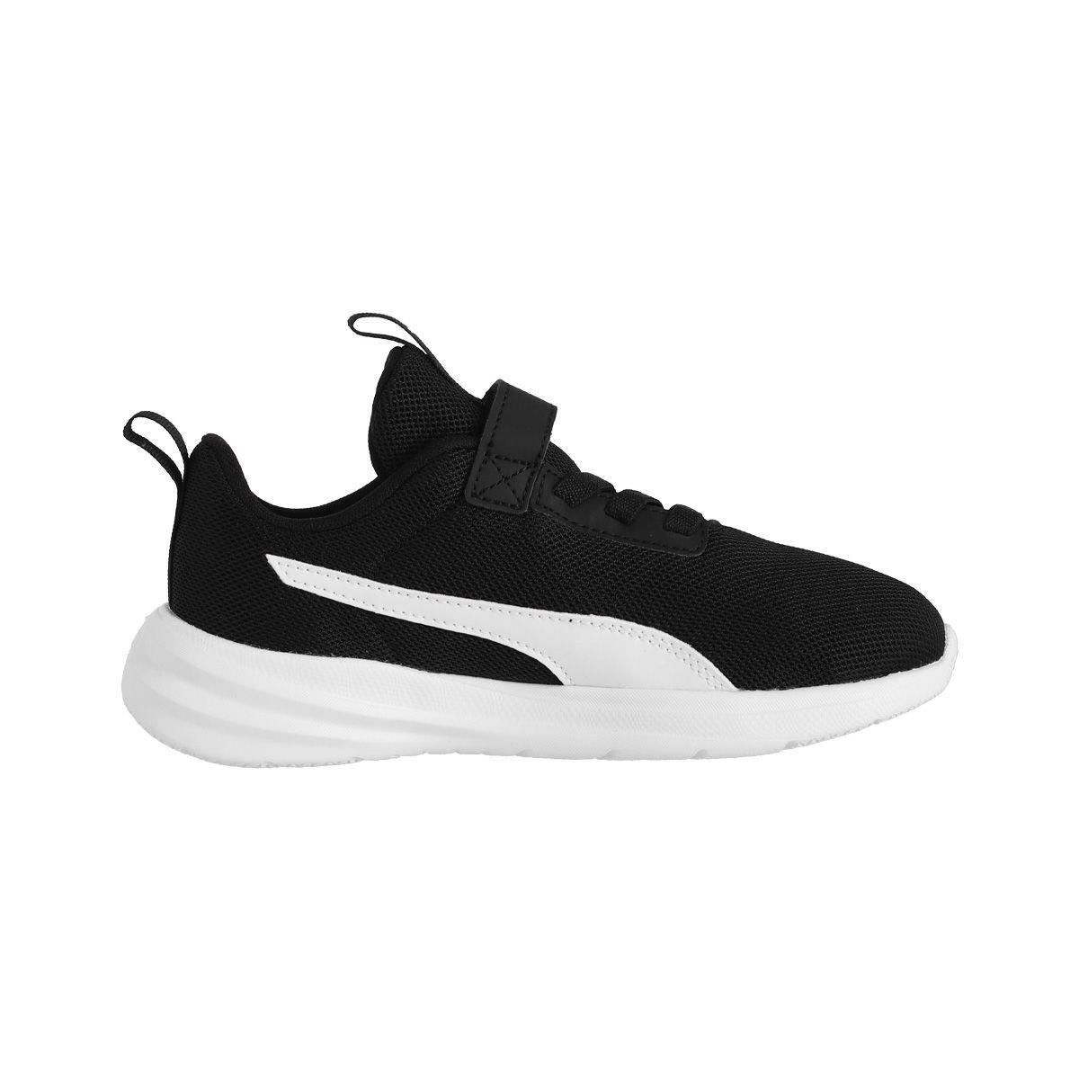 Zapatilla Puma Rickie Runner Niño Blancas/Negras-1