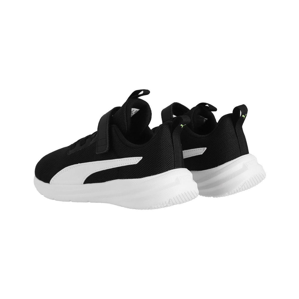 Zapatilla Puma Rickie Runner Niño Blancas/Negras-3