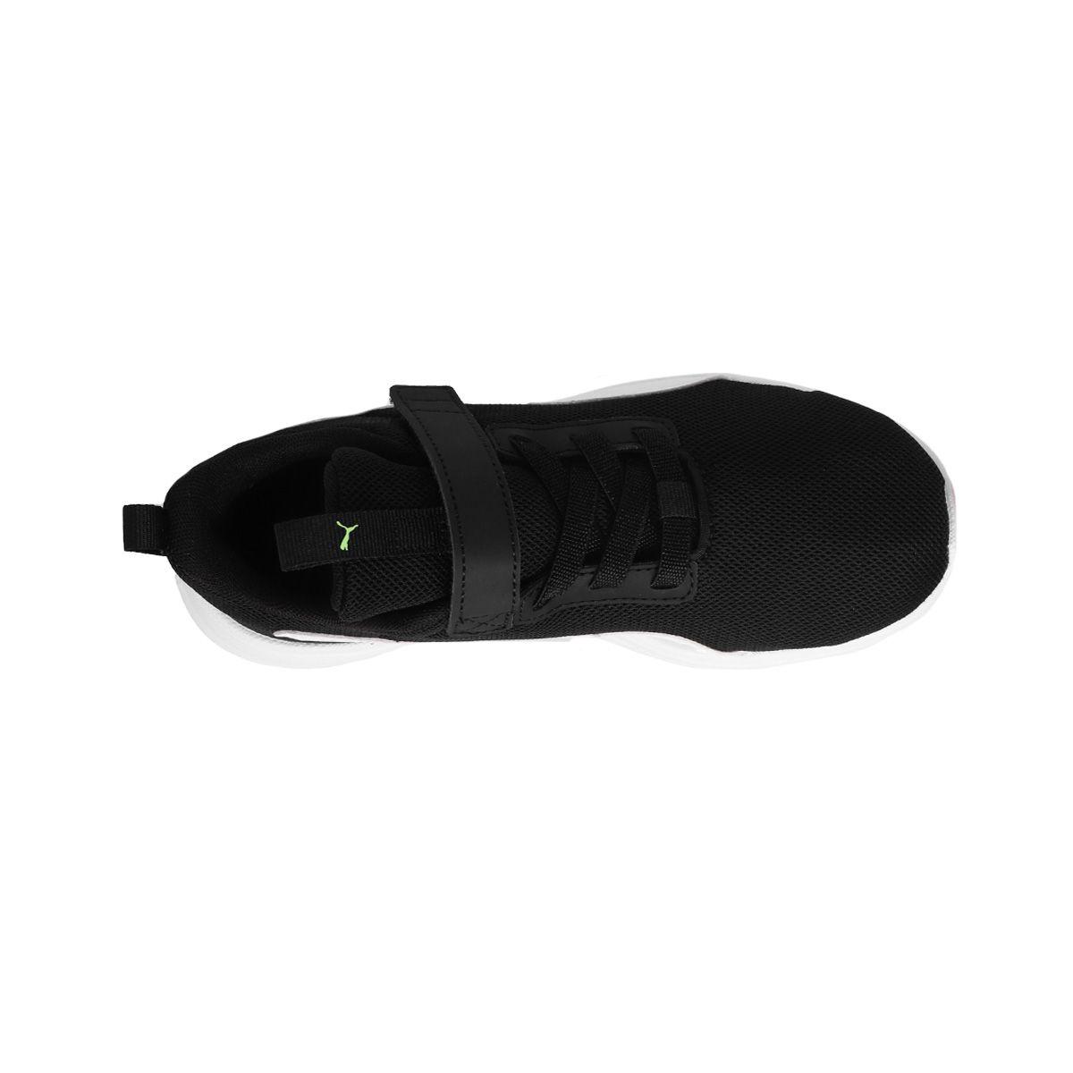 Zapatilla Puma Rickie Runner Niño Blancas/Negras-4