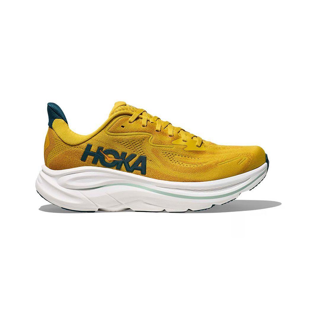 Zapatillas Hoka Clifton 10 Hombre Yellow Gold / Tidal Wave-0