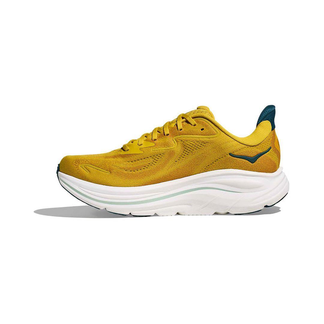 Zapatillas Hoka Clifton 10 Hombre Yellow Gold / Tidal Wave-7