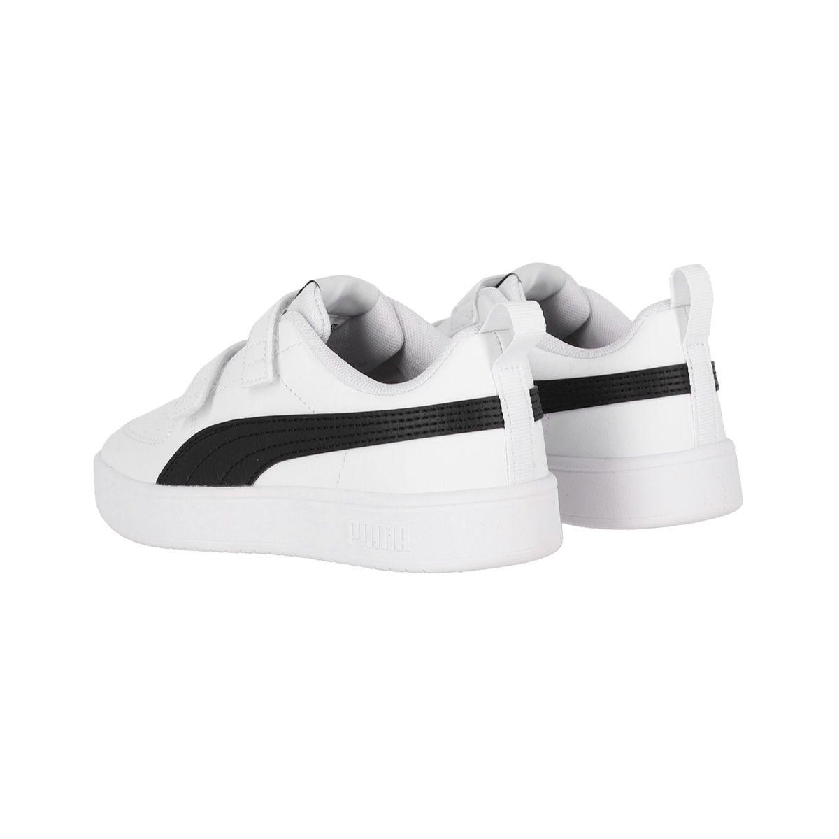 Zapatilla Puma Rickie Niños Blancas/Negras-3