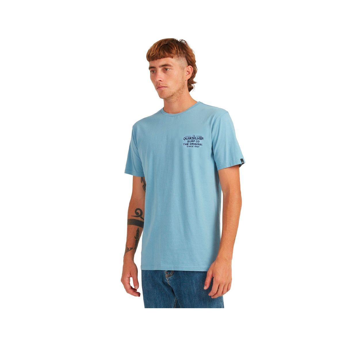 Polera Quiksilver Feeding Line Hombre Faded Denim-1