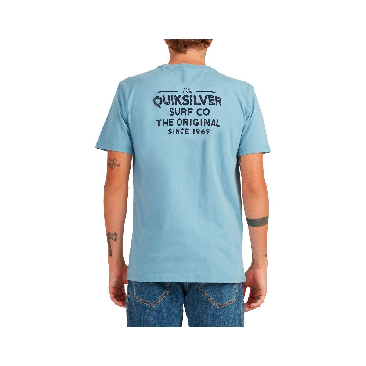 Polera Quiksilver Feeding Line Hombre Faded Denim-2