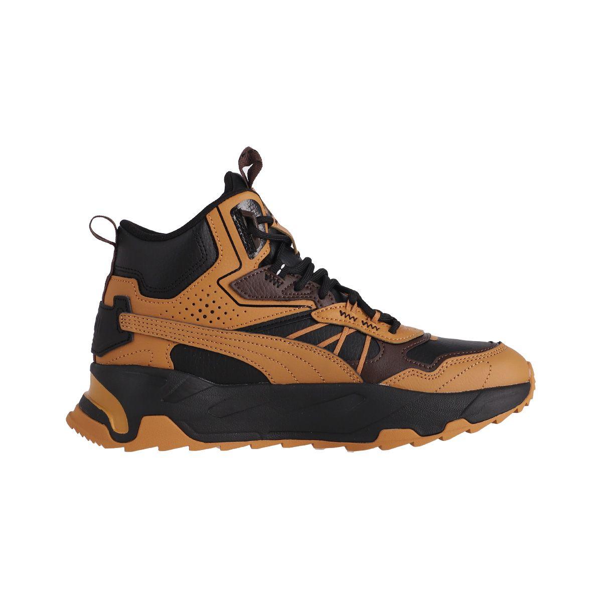 Zapatilla Puma Trinity Mid Hybrid Hombre Negra/Café/Naranja-1