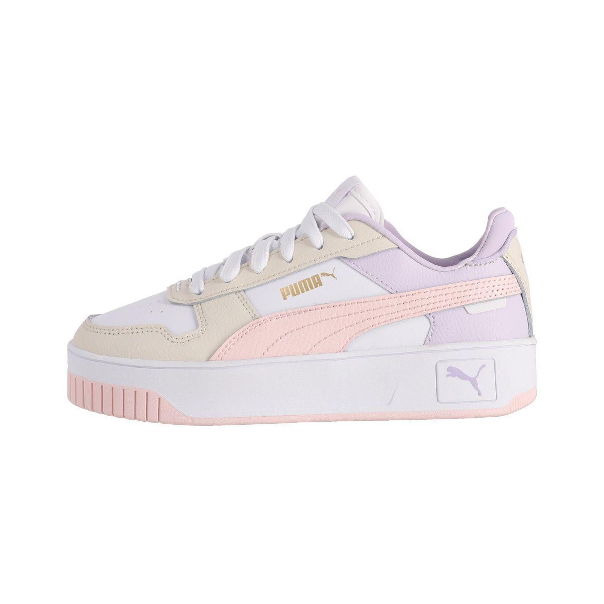 Zapatilla Puma Urbanas Carina Mujer Blancas/Rosadas-0