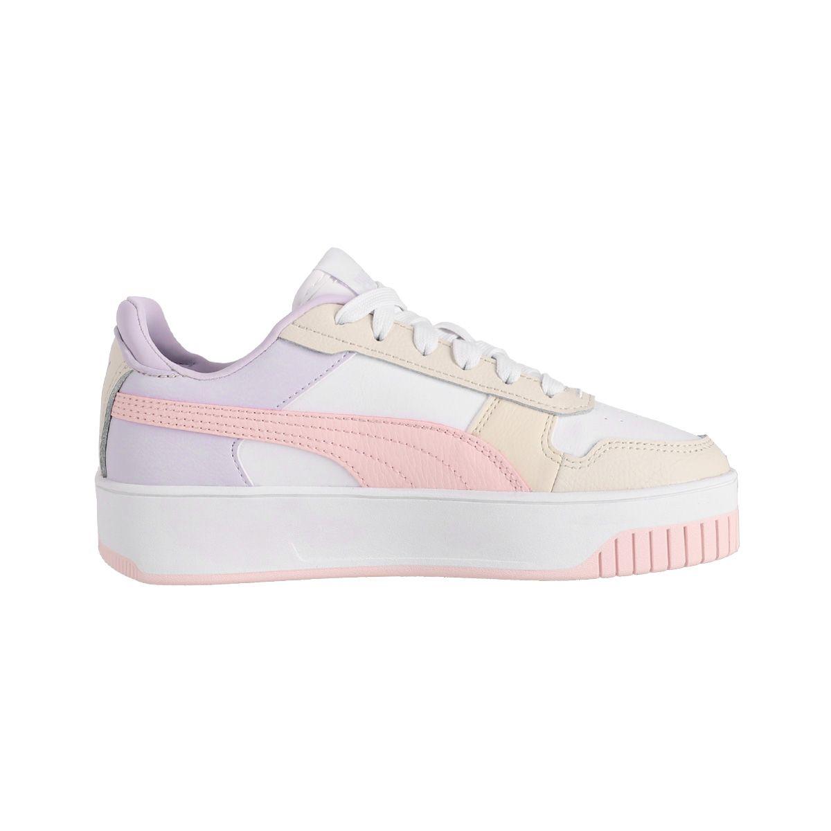 Zapatilla Puma Urbanas Carina Mujer Blancas/Rosadas-1