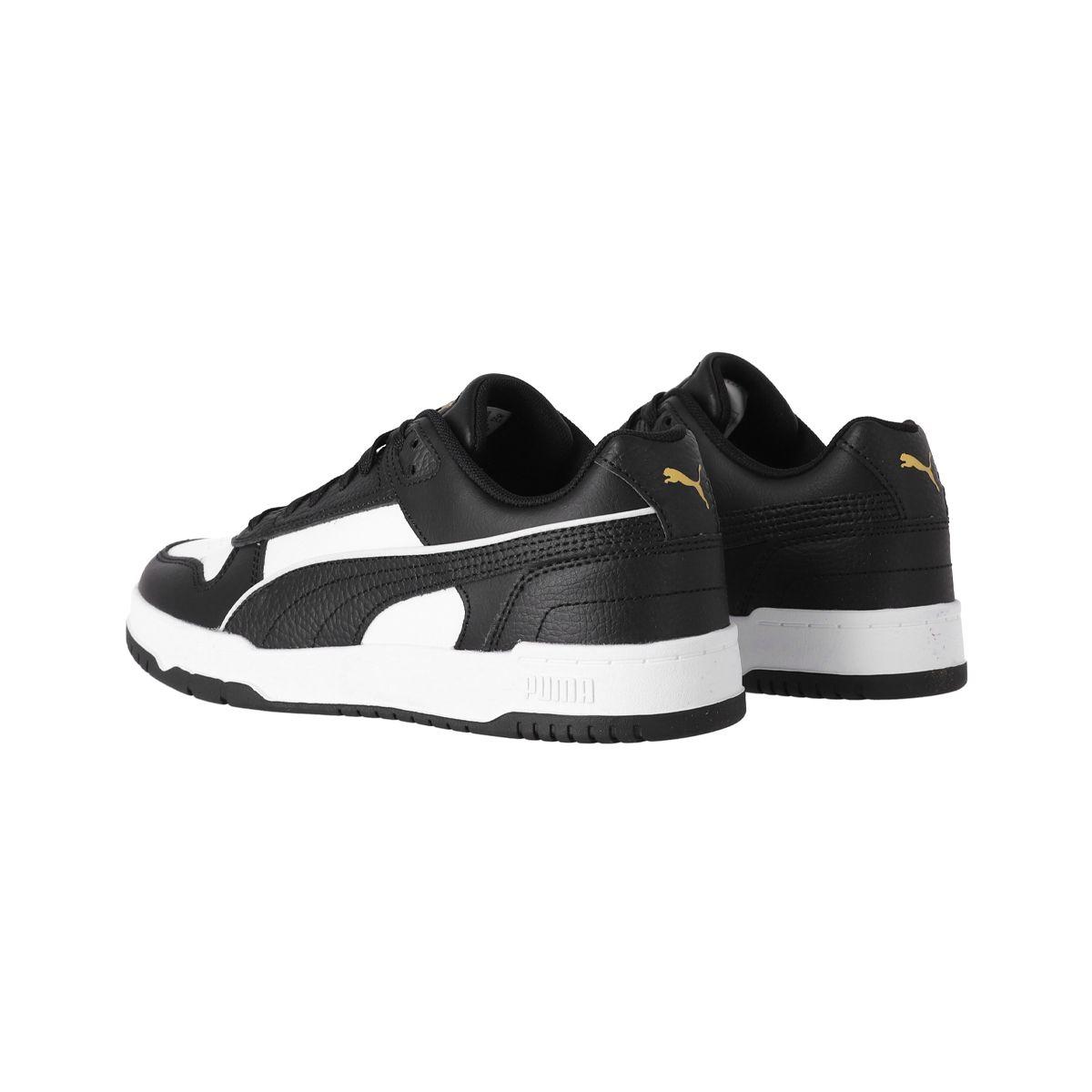 Zapatilla Puma Rebound Low Game Hombre Negras/Blancas-3