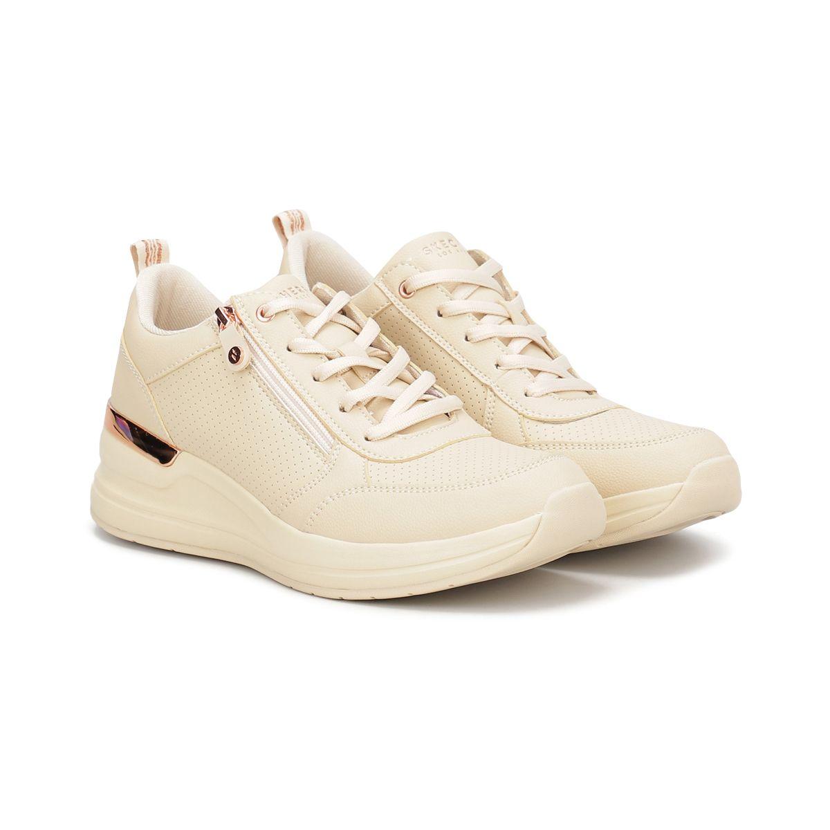 Zapatillas Mujer Billion 2 Side Door Skechers Cremas-1