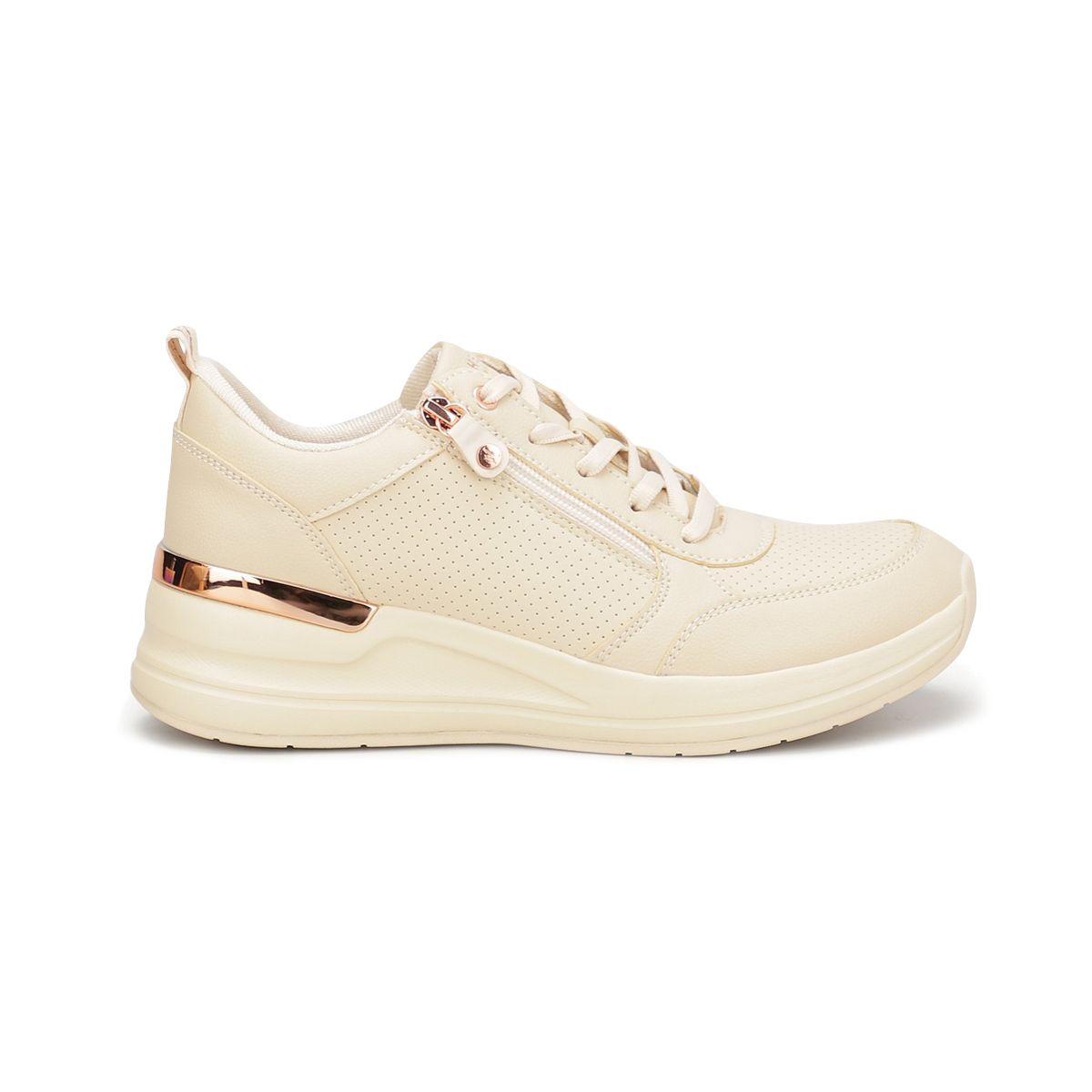 Zapatillas Mujer Billion 2 Side Door Skechers Cremas-2
