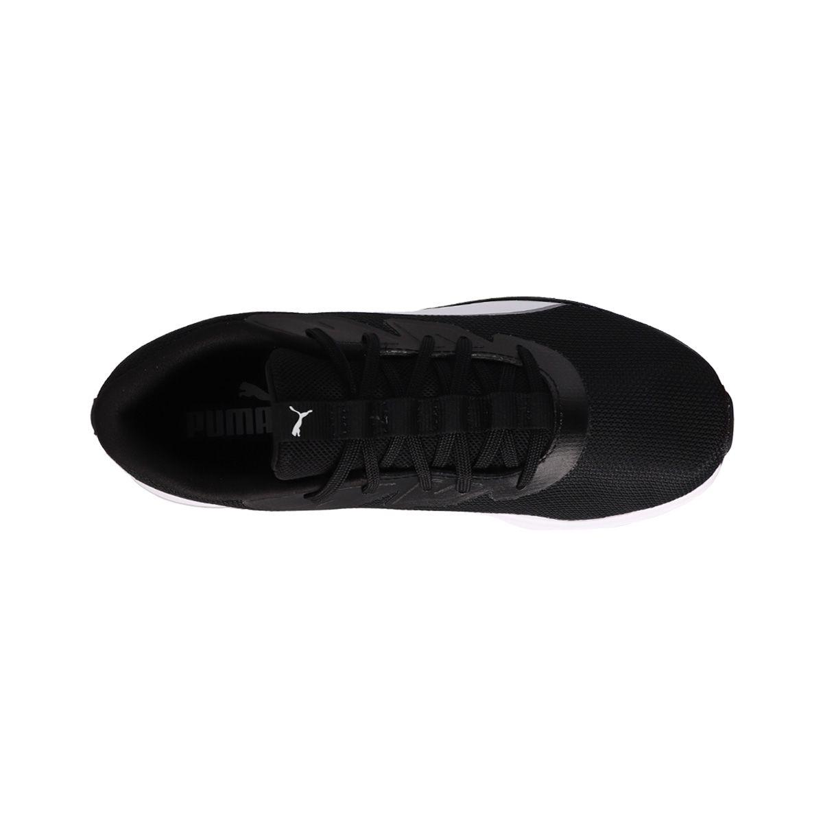 Zapatilla Puma Running Night Runner V3 Hombre Negras/Blancas-4