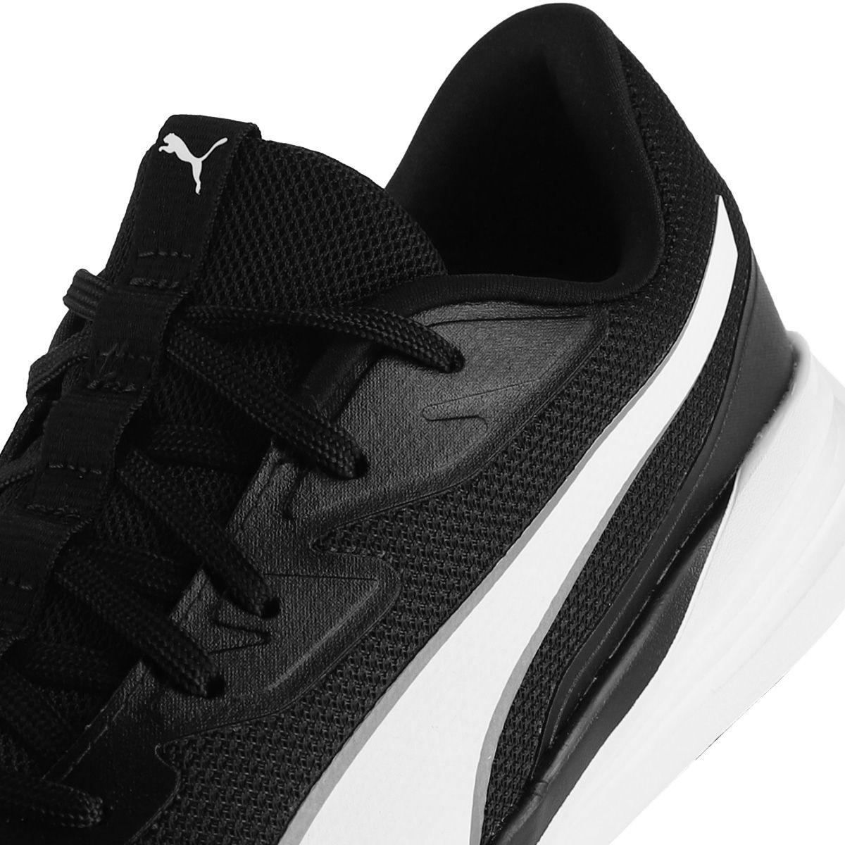 Zapatilla Puma Running Night Runner V3 Hombre Negras/Blancas-5