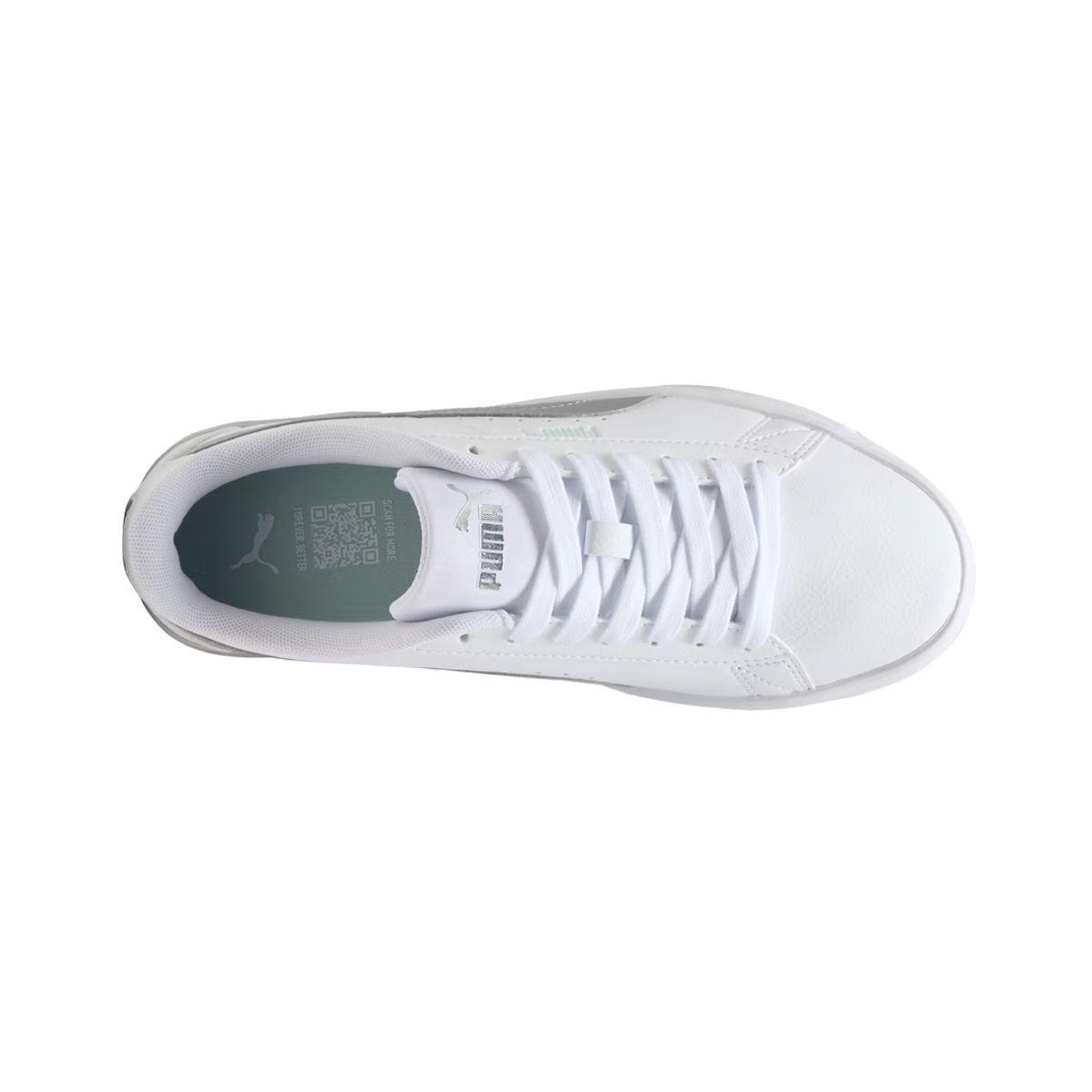 Zapatillas Mujer Jada Classic Aqua Metallics Puma Blancas-4