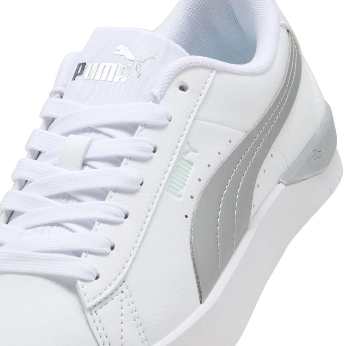 Zapatillas Mujer Jada Classic Aqua Metallics Puma Blancas-5