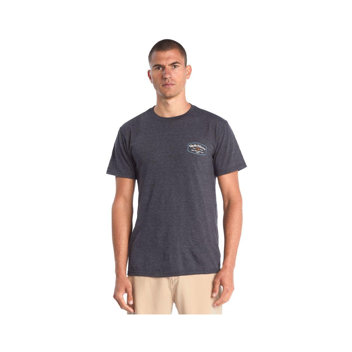 Polera Quiksilver Into Clouds Hombre Charcoal Heather-0