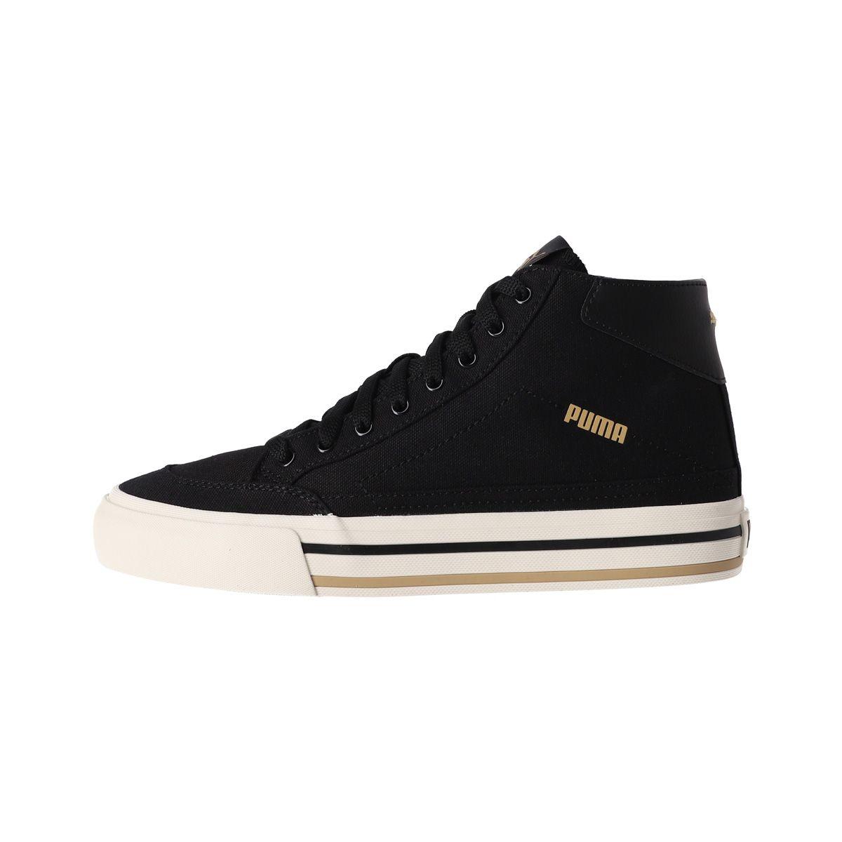 Zapatilla Puma Court Classic Vulc Mid Hombre Negras/Beige-0