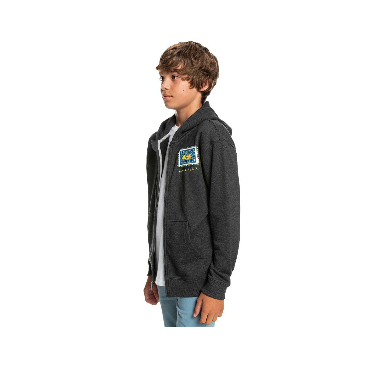 Polerón Quiksilver Radicalroots Niño Dark Grey Heather-1