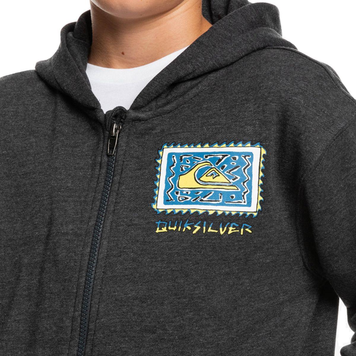 Polerón Quiksilver Radicalroots Niño Dark Grey Heather-4
