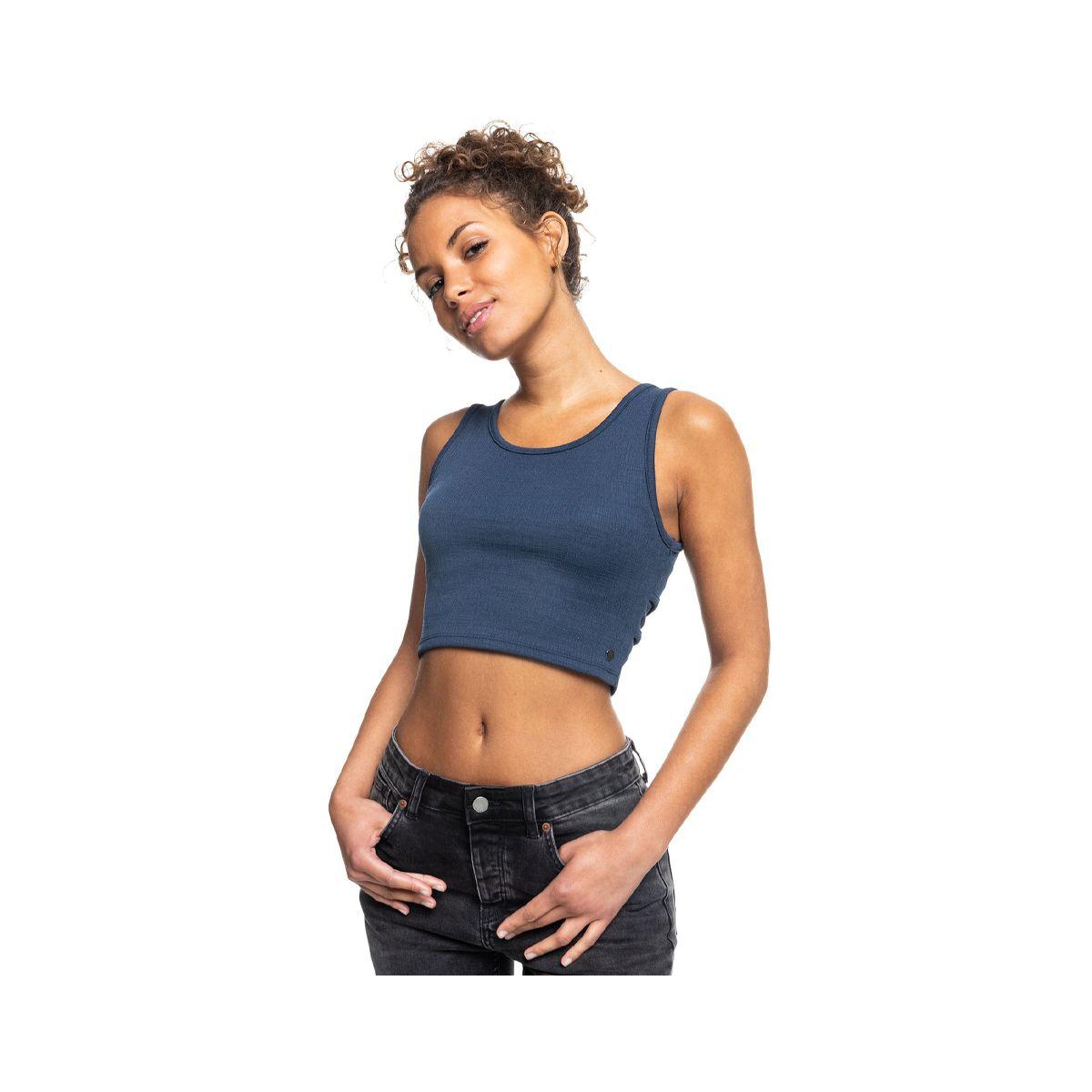 Crop Top Roxy Good Keepsake Mujer Azul Marino-0