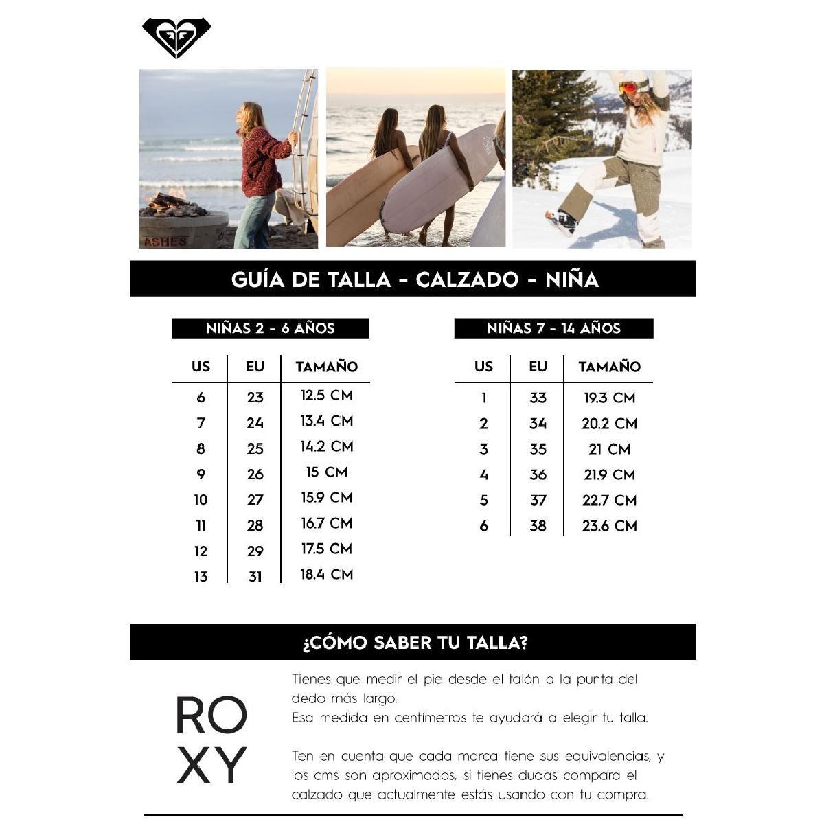 Sandalia Roxy Pebbles Niña Azul-4