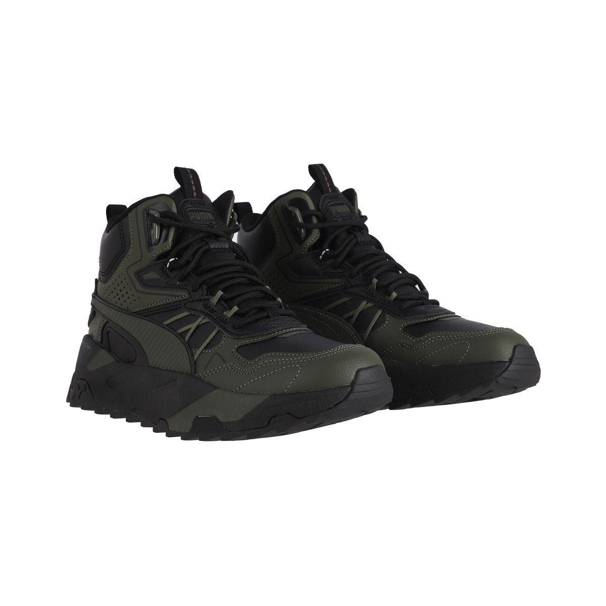 Zapatilla Puma Trinity Mid Hybrid Hombre Verdes/Negras-2