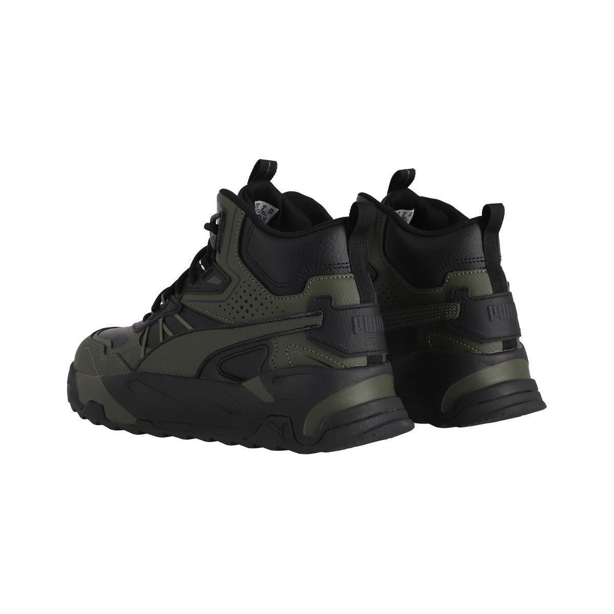 Zapatilla Puma Trinity Mid Hybrid Hombre Verdes/Negras-3