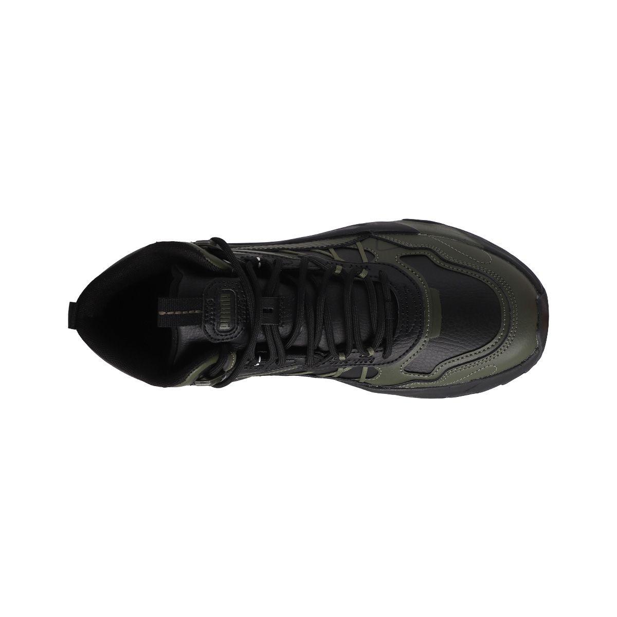 Zapatilla Puma Trinity Mid Hybrid Hombre Verdes/Negras-4