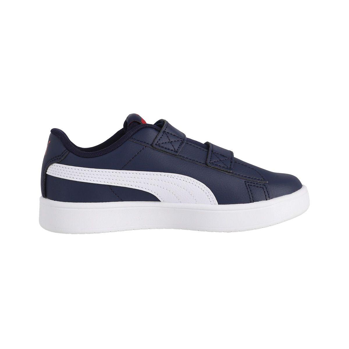 Zapatilla Puma Rickie V Niño Azules/Blancas-1