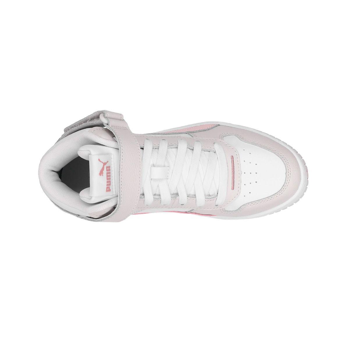 Zapatilla Puma Carina Street Mid Mujer White/ Pink/ Gray-4
