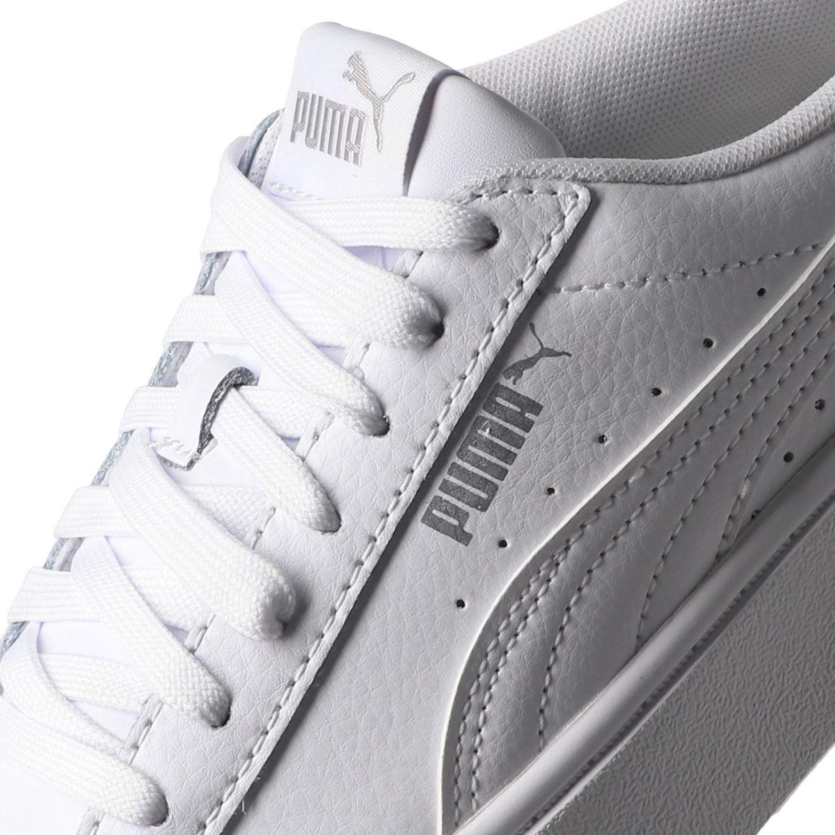 Zapatilla Puma Vikky Stacked Mujer Blancas-5