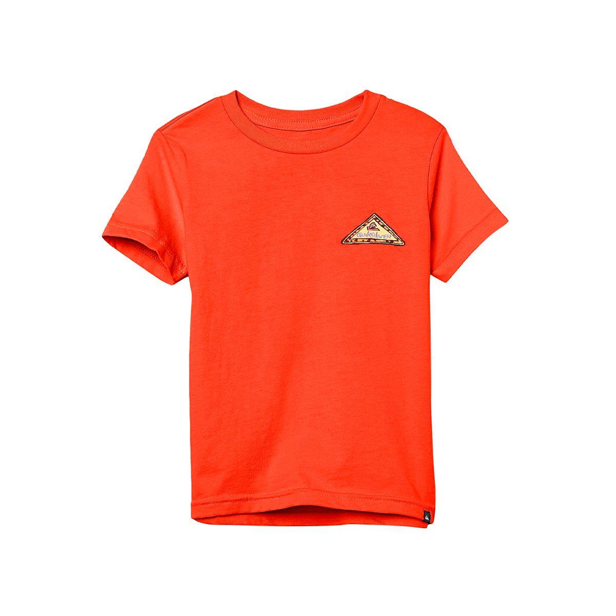 Polera Quiksilver Neon Logo Niño Red-0