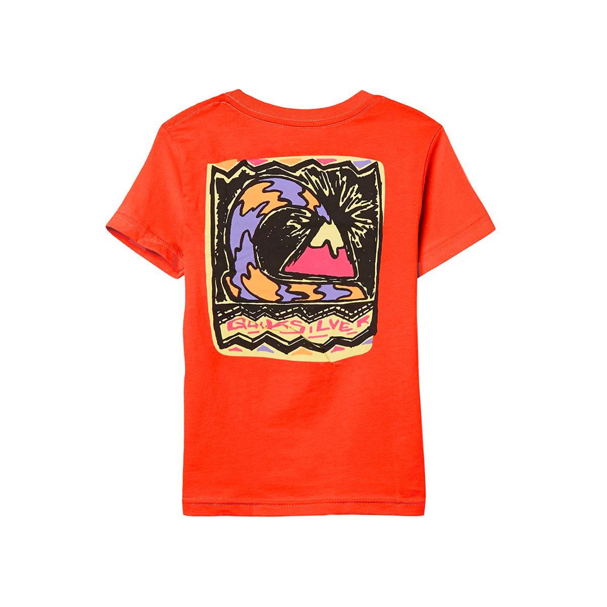 Polera Quiksilver Neon Logo Niño Red-1
