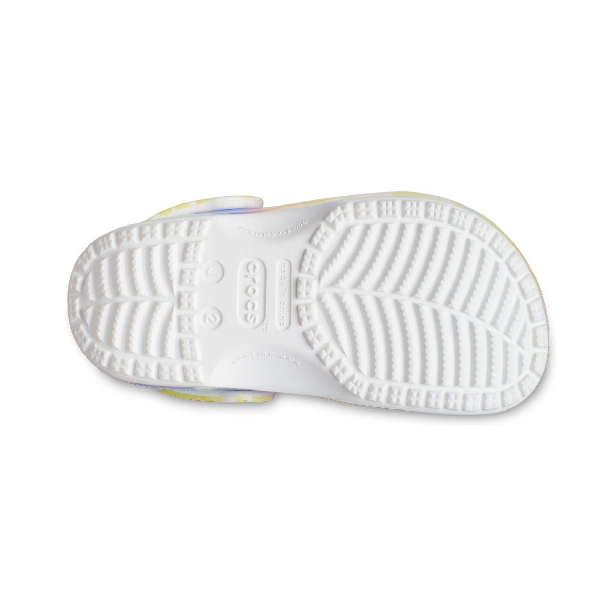 Zueco Crocs Classic Tie Dye Niño White/Multi-3