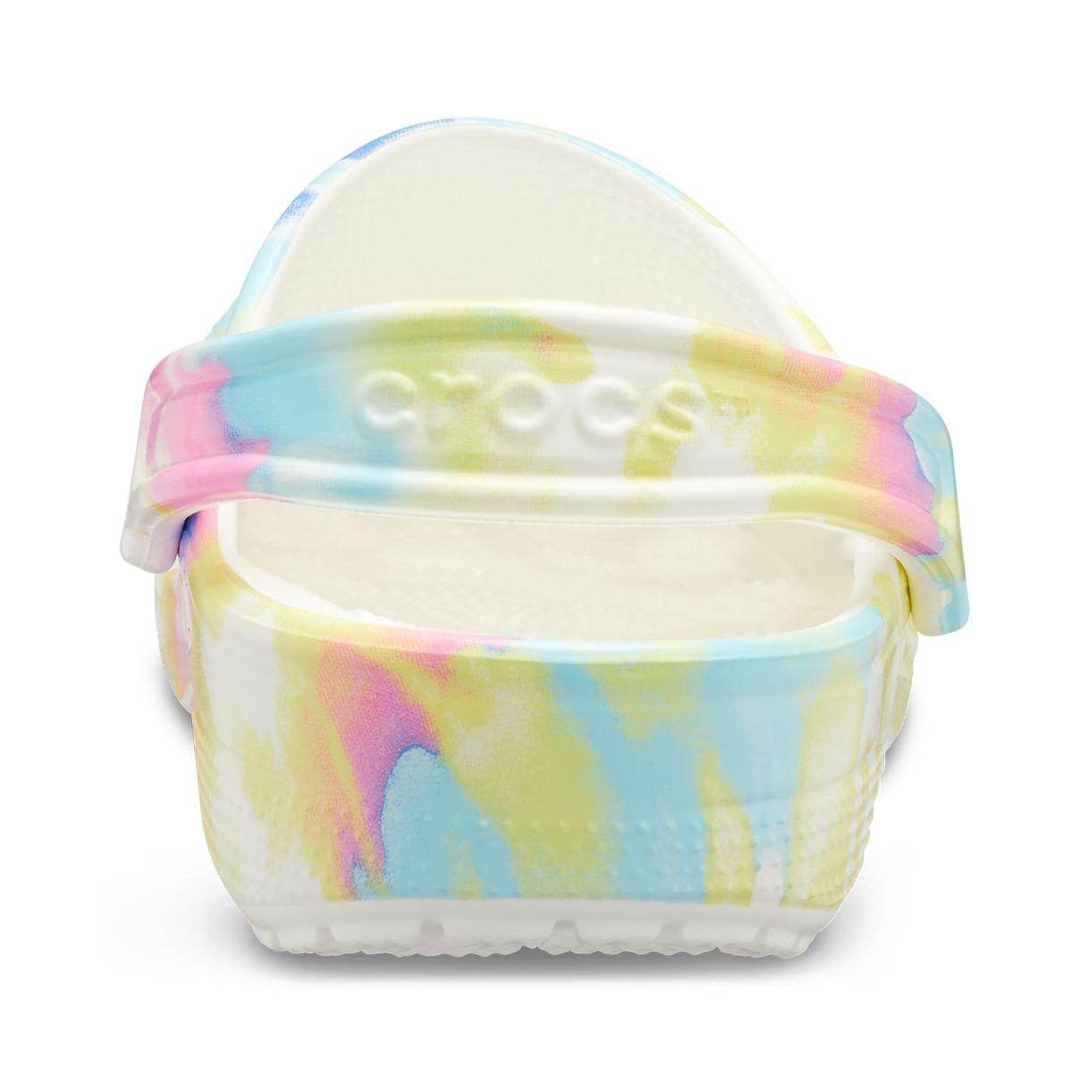 Zueco Crocs Classic Tie Dye Niño White/Multi-4