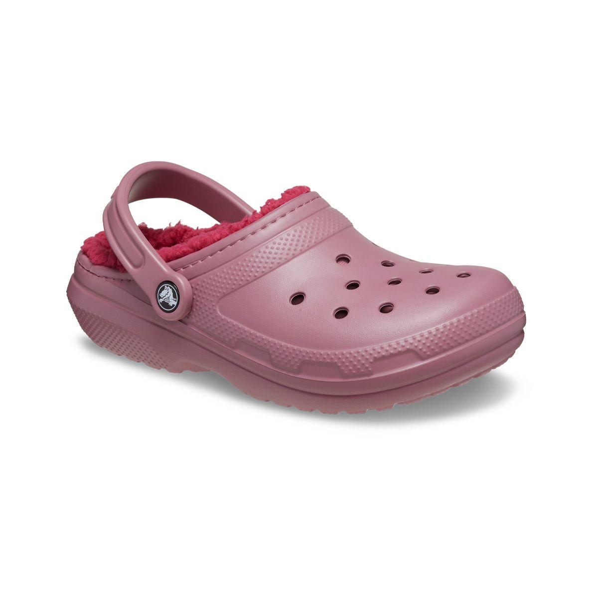 Zueco Crocs Classic Lined Mujer Rosado-0