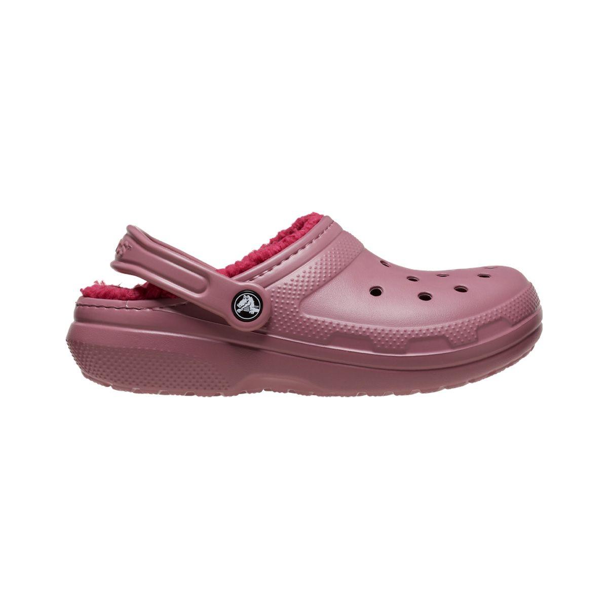 Zueco Crocs Classic Lined Mujer Rosado-1