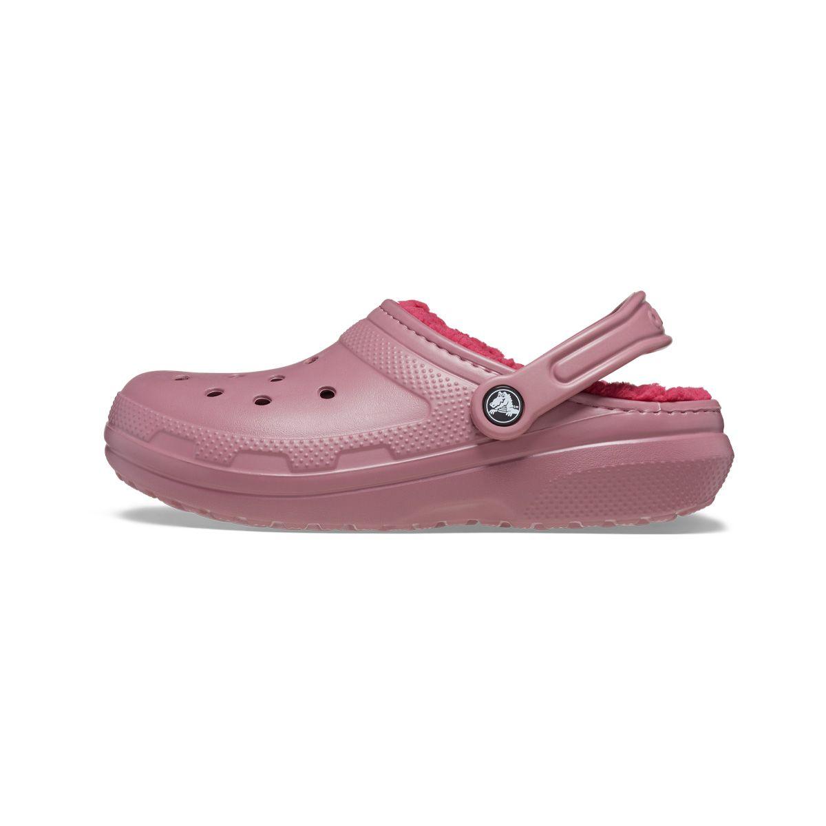Zueco Crocs Classic Lined Mujer Rosado-2